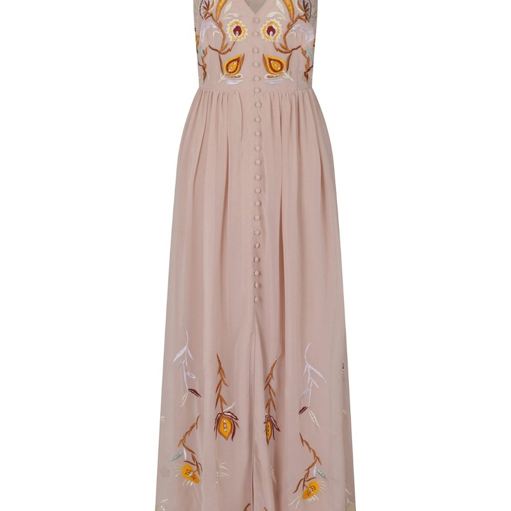 ✨NWT✨ Frock & Frill Jamie Embroidered Button Front Dress - Picture 7 of 7